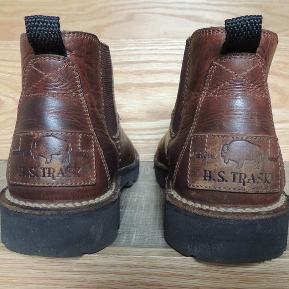 H. S. Trask bison leather pull-on boots - Picture 3 of 6